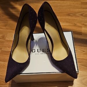 Guess Women's Dark Purple Heels